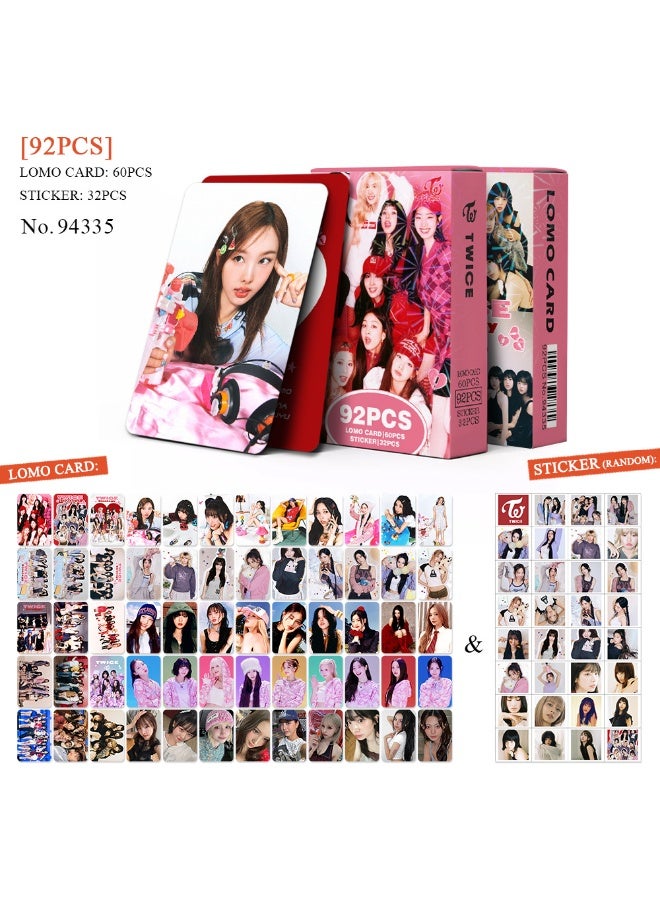 NIBEMINENT 92 Pcs Kpop TWICE STRATEGY Lomo Cards Card For Fans Collection Gifts - Image 1