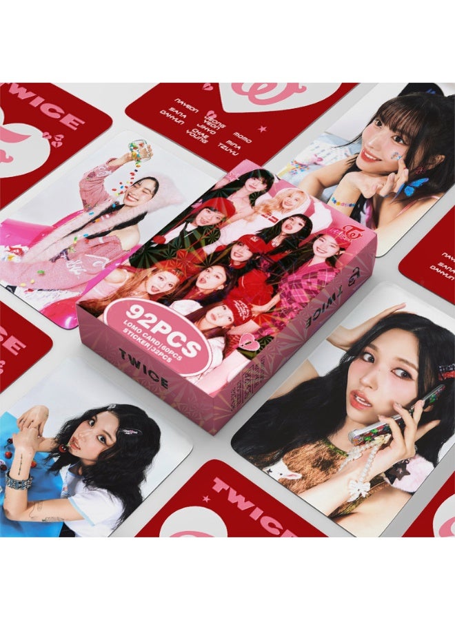 NIBEMINENT 92 Pcs Kpop TWICE STRATEGY Lomo Cards Card For Fans Collection Gifts - Image 2