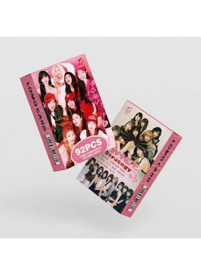 NIBEMINENT 92 Pcs Kpop TWICE STRATEGY Lomo Cards Card For Fans Collection Gifts - Image 3