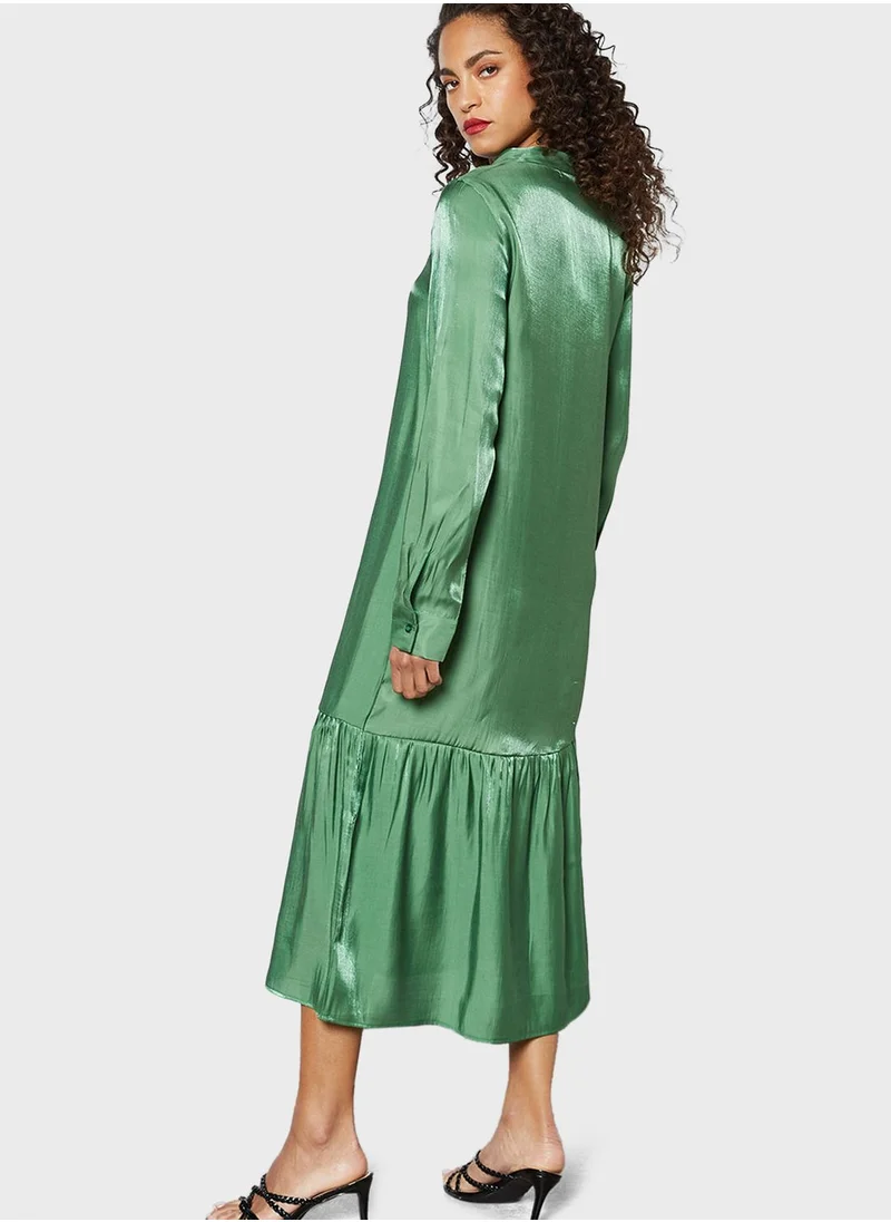 SIVVI for HANIYA Cut Out Tie Detail Tiered Dress