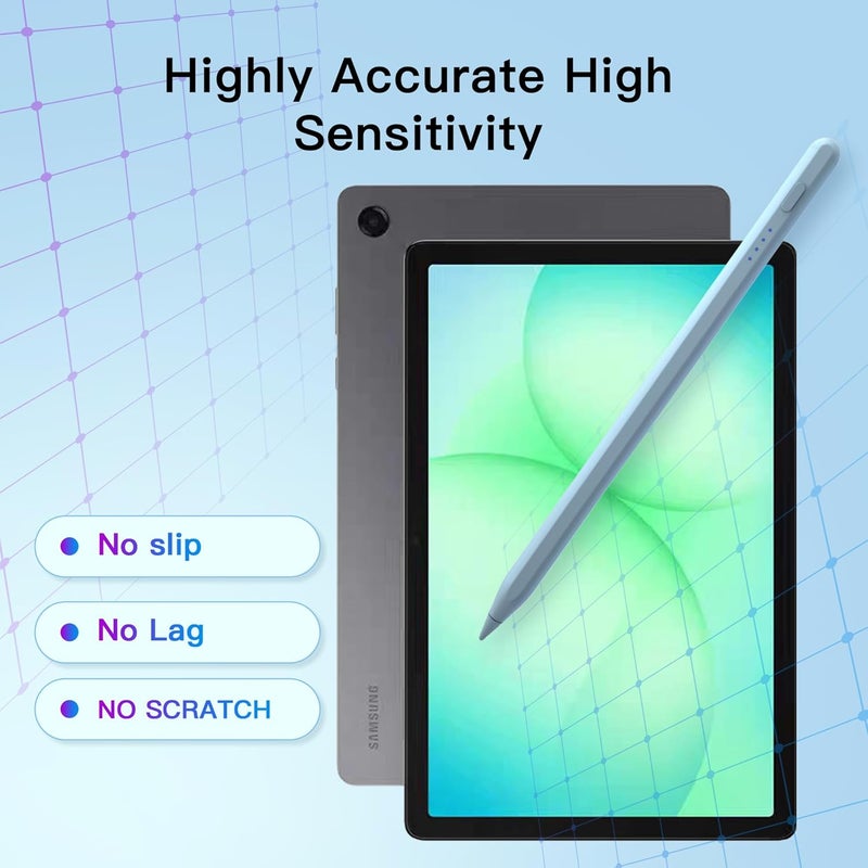 thexxa قلم Tab A11+ ستايلس لجهاز Samsung Galaxy Tab A11/A9/A9+Plus اللوحي بنظام أندرويد، شحن سريع، قلم S دقيق للمس الشاشات (أزرق) - Image 5