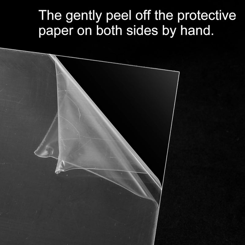 Juliyeh 6 Pcs Clear Acrylic Sheets, Plastic Perspex Sheets, Transparent Plexiglass Panels Boards Sheets for Picture Frame Glass Replacement, Display Projects, Painting, DIY Craft - 5 * 7 Inch - Image 3