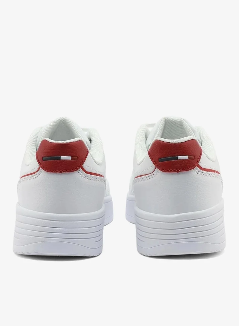 U.S. Polo Assn. white U.S. Polo Assn. Women’s COSMOS GLB 6FX White Sneakers with Red Accent – Casual Lace-Up Fashion Shoes | Lightweight Everyday Comfort Trainers for Women | Best Price UAE