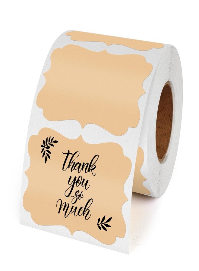 YIKIADA Khaki Thermal Labels 2 × 3 Inch Waterproof Vinyl Stickers 500 PCS - Image 1