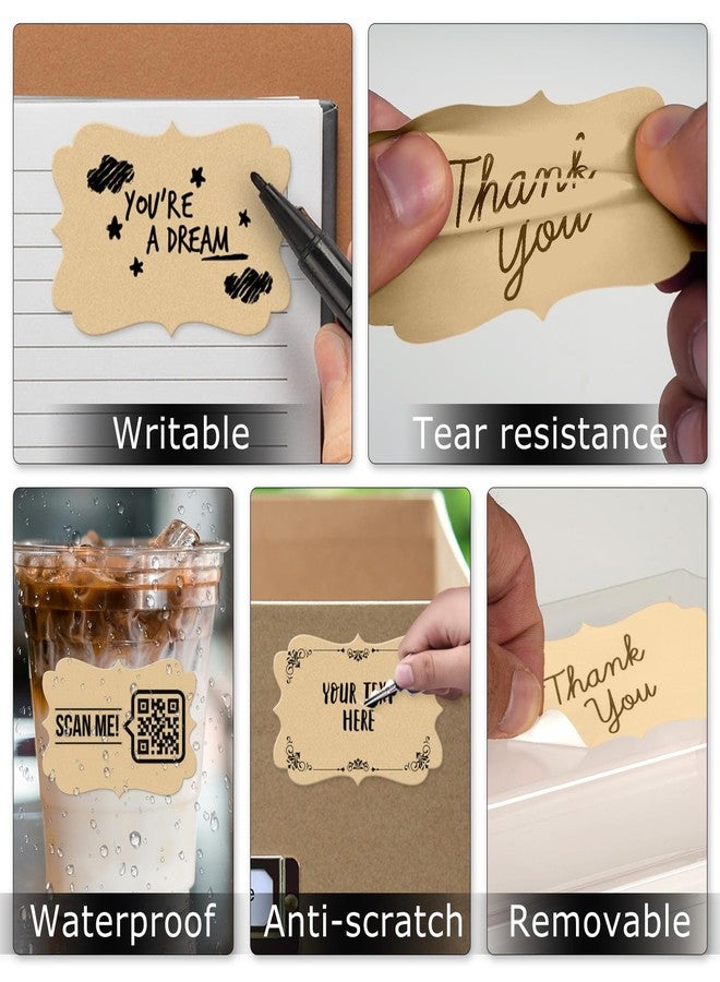 YIKIADA Khaki Thermal Labels 2 × 3 Inch Waterproof Vinyl Stickers 500 PCS - Image 3