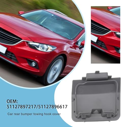 Micro Traders مايكرو تريدرز 1 قطعة غطاء خطاف السحب الخلفي للسيارة بديل لجزء 51127897217 51127896617 متوافق مع بي إم دبليو E60 M سبورت (2003-2010) - Image 2