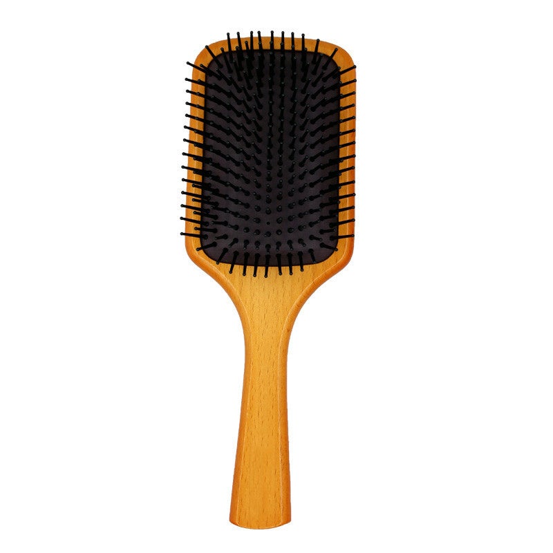 Generic British ELIDOR same style air cushion comb Internet celebrity massage comb air bag comb Lotus Wood large board comb lady comb universal style Beech [large]]