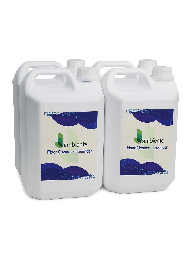 Ambiente Floor Cleaner, 5L x 4 | Multipurpose Surface Cleaning | Streak-Free Shine | Removes Dirt & Stains | Fresh Long-Lasting Fragrance - Image 2
