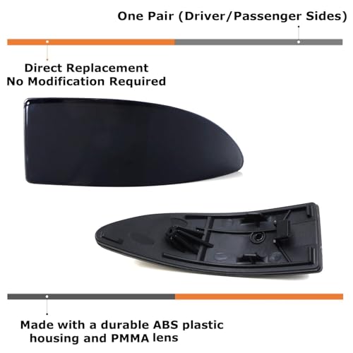 iJDMTOY Smoked Lens Rear Bumper Reflector Lenses Compatible With 2006-2013 Lexus IS IS250 IS350, OE-Spec LH RH Assembly - Image 2