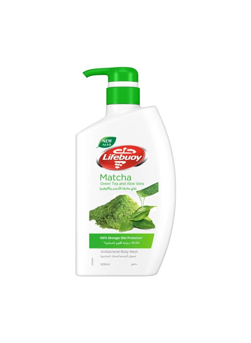 Lifebuoy غسول الجسم لايف بوي شاي أخضر وألوفيرا 500 مل - Image 2