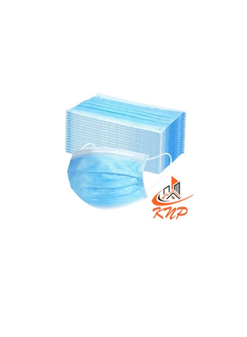 KNP KNP Disposable 3-Ply Face Mask (Box of 50, Blue) - Image 2