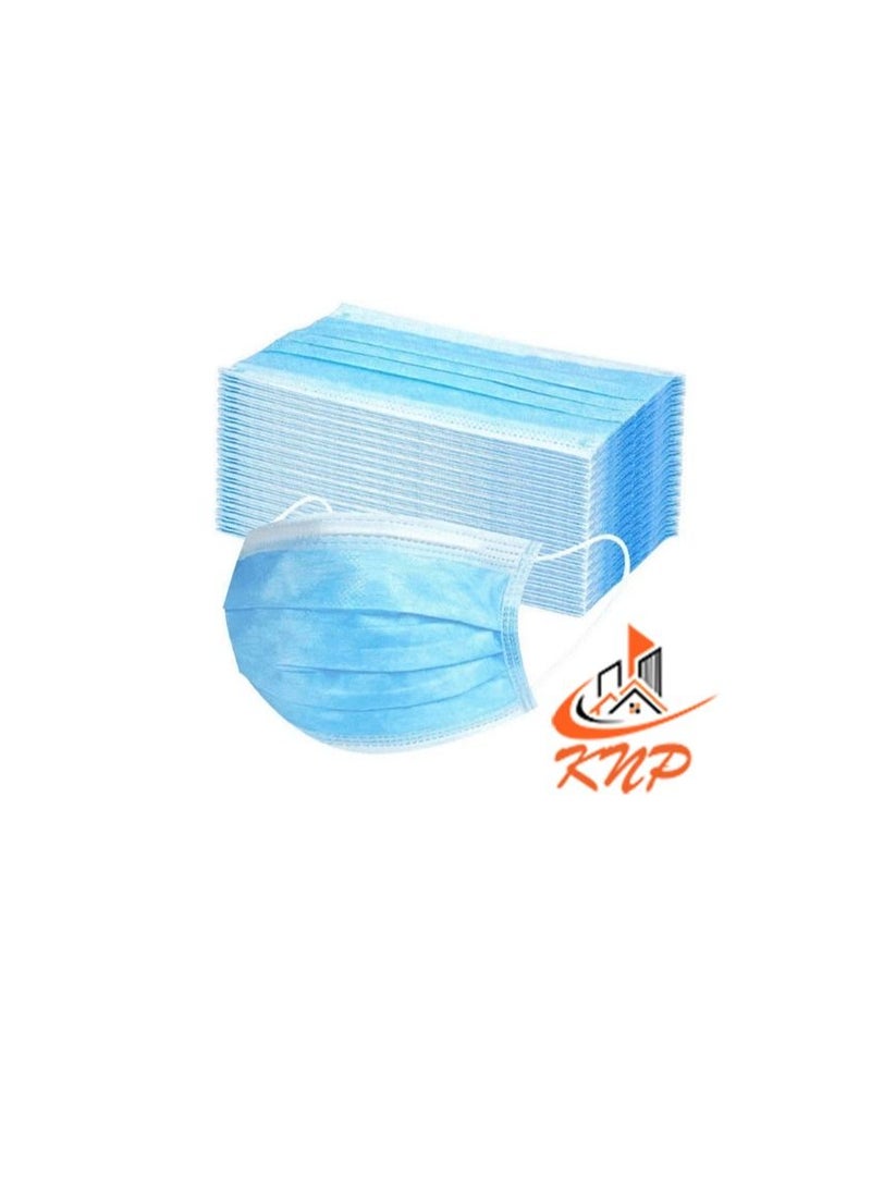 KNP KNP Disposable 3-Ply Face Mask (Box of 50, Blue) - Image 1