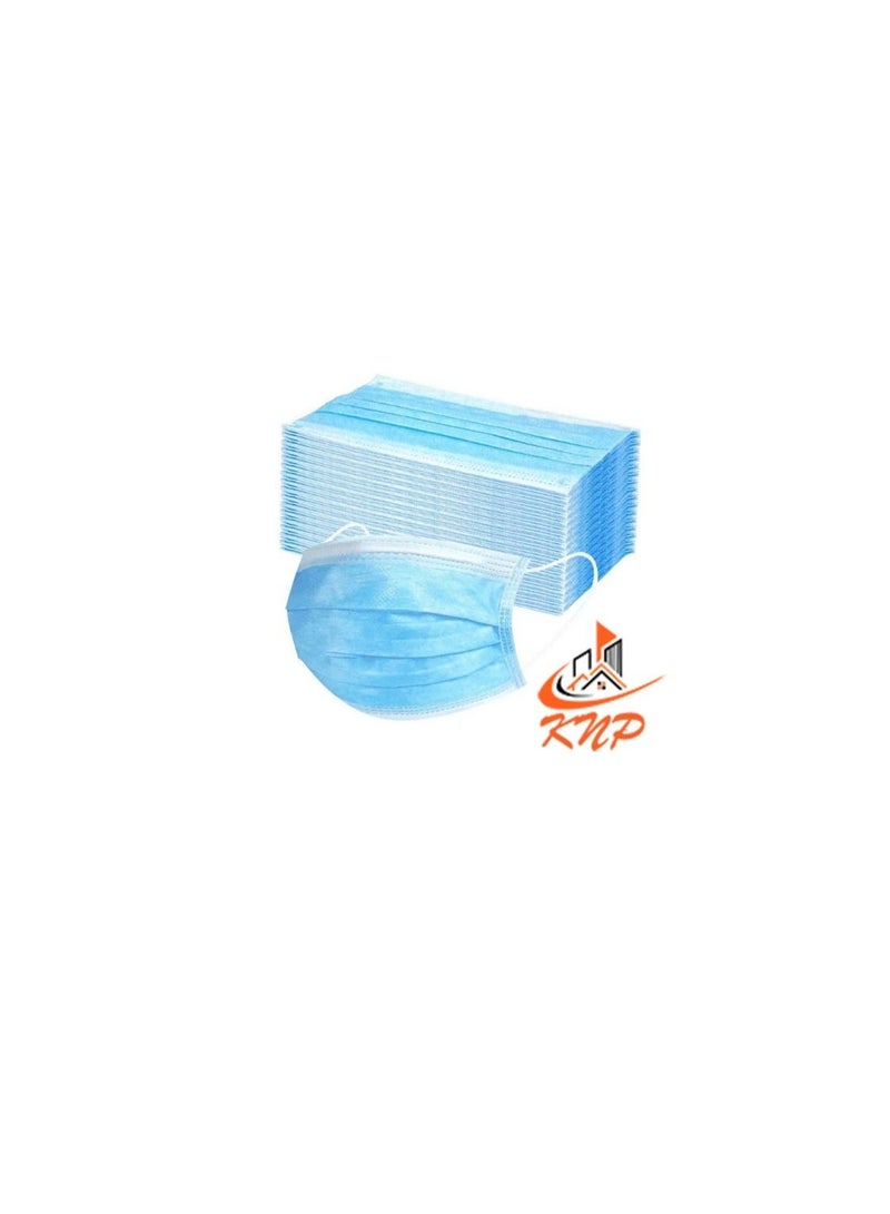 KNP KNP Disposable 3-Ply Face Mask (Box of 50, Blue) - Image 3