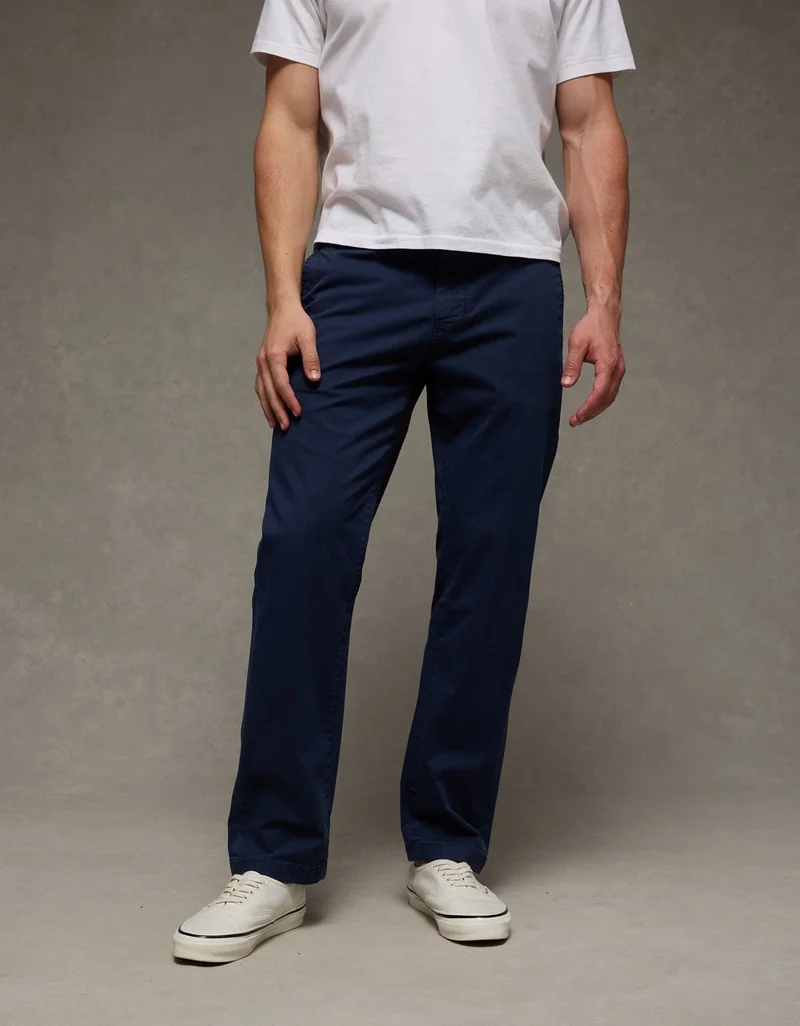 American Eagle AE Flex Original Straight Lived-In Khaki Pant