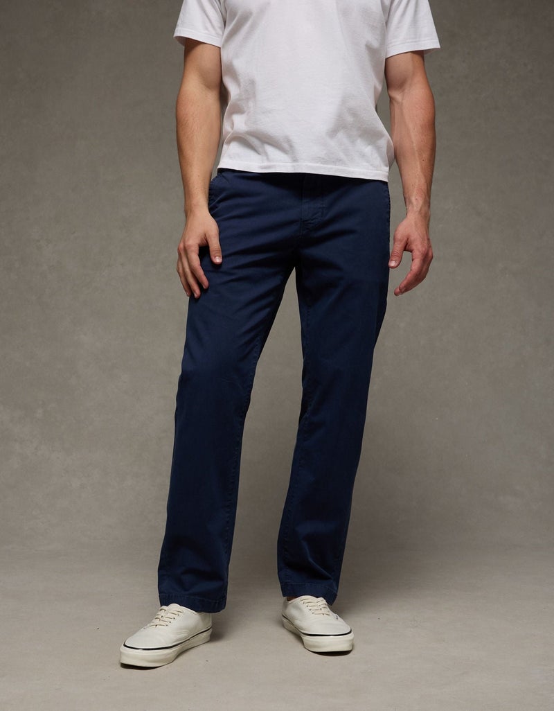 American Eagle AE Flex Original Straight Lived-In Khaki Pant - Image 1
