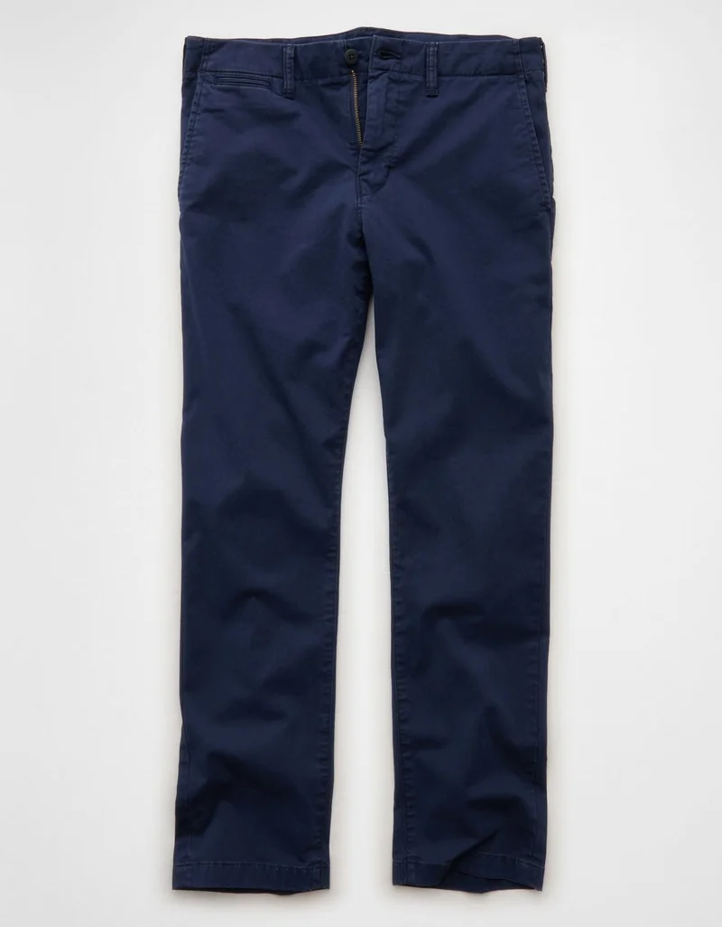 American Eagle  AE Flex Original Straight Lived-In Khaki Pant for Men | Best Price UAE