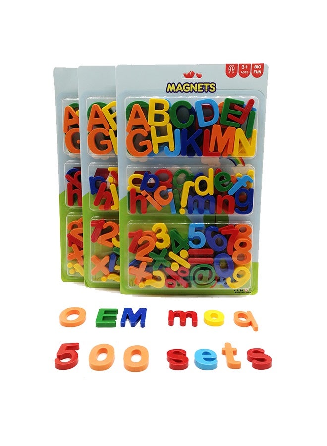 Magnetic Alphabet Letters, Numbers & Symbols Learning Set for Kids 3+ Years – Multicolor Educational Fridge Magnets - Pack of 3 - Image 1