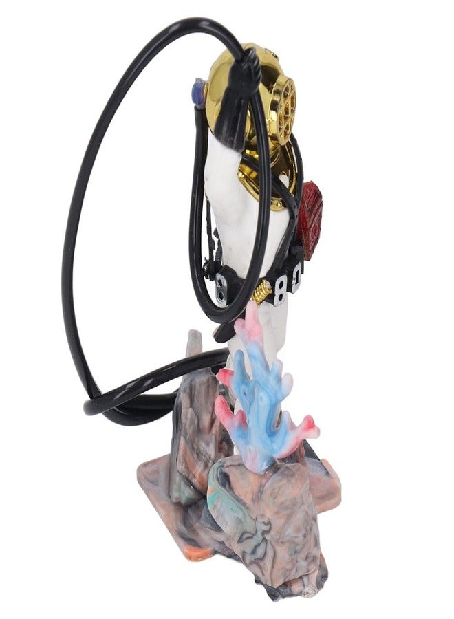 Chiffonade Fish Tank Ornament Hose Attachment Deep Sea Style Exquisite Aquarium Landscape Air Bubbler Decorations Fish Tank(White) - Image 3