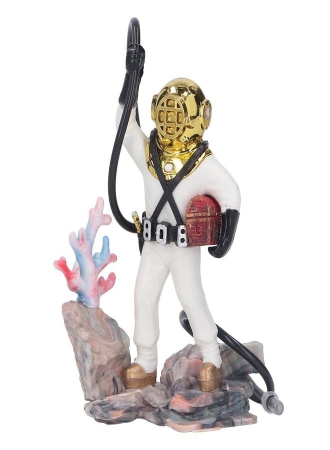 Chiffonade Fish Tank Ornament Hose Attachment Deep Sea Style Exquisite Aquarium Landscape Air Bubbler Decorations Fish Tank(White) - Image 1