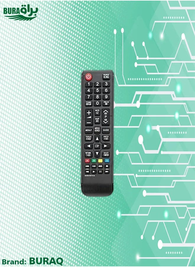 Aa59-00741A Replaced Remote Control Fit For Samsung F5000 F5020 Series Led Tv Un32F5000 Un46F5000Af Ue32F5000 Ue40F5000 Ue39F5000 Ue42F5000 Ue46F5000 Ue50F5000 Sub For Remote Aa59-00600A