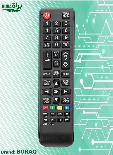 Aa59-00741A Replaced Remote Control Fit For Samsung F5000 F5020 Series Led Tv Un32F5000 Un46F5000Af Ue32F5000 Ue40F5000 Ue39F5000 Ue42F5000 Ue46F5000 Ue50F5000 Sub For Remote Aa59-00600A