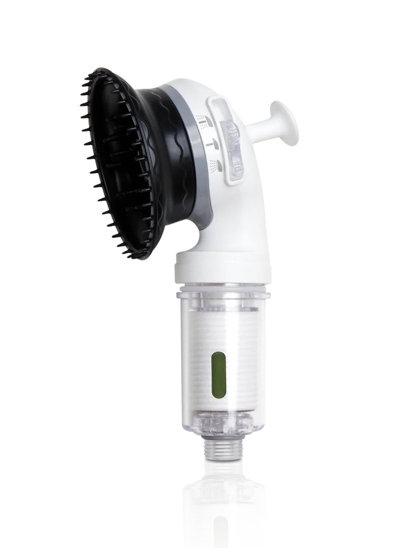 K-HEADSPA Korean Shower Head with Water Filtration System Massage Head, Activated Carbon Filter (ACF) and Vitamin Gel for Scalp Care and Healthier Hair Growth - Green Lemon Scent  - Image 1