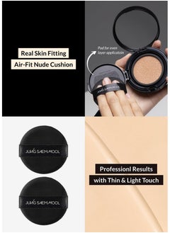 JUNG SAEM MOOL [JUNGSAEMMOOL OFFICIAL] Essential Skin Nuder Long Wear Cushion (Refill included) (Medium)  - Image 4