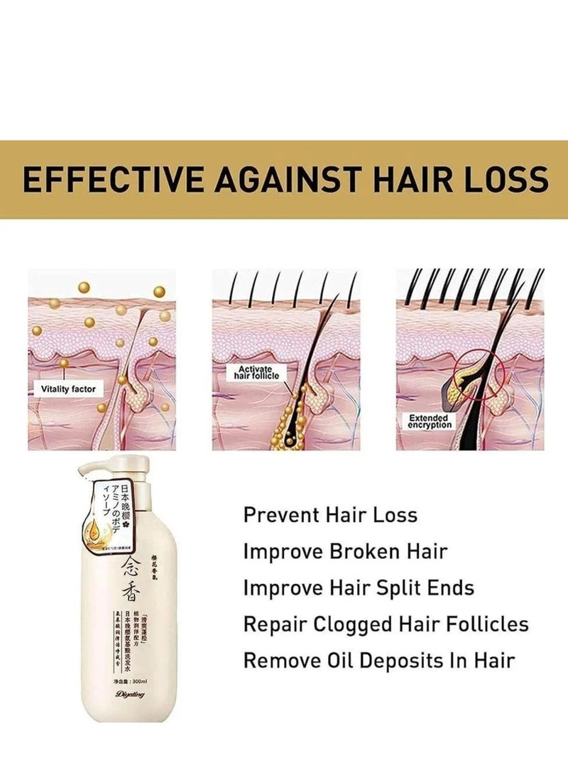 Sakura Japanese Shampoo for Hair Growth, Anti-Hair Loss and Anti-Dandruff - 300 ml - Image 2