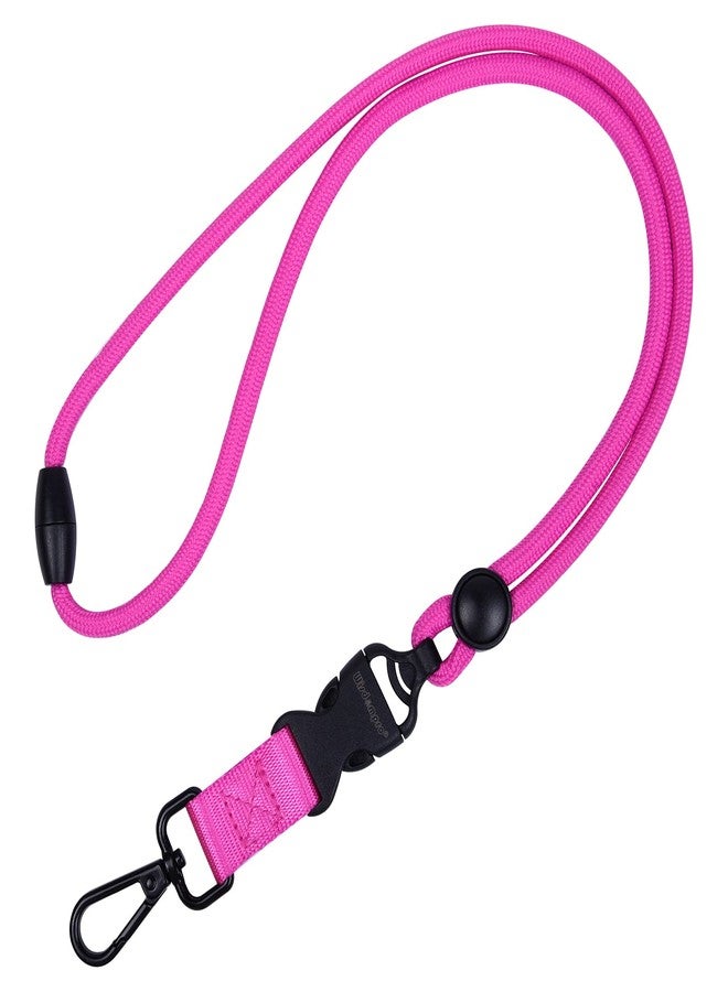 ويزدوم برو مجموعة Wisdompro المكونة من قطعتين من حبل دائري متين بطول 21 بوصة، شديد التحمل، مزود بمشبك أمان قابل للفصل، ومشبك قابل للفصل، وخطاف معدني للمفاتيح وحاملات بطاقات الهوية - باللون الوردي الفاتح والبنفسجي - Image 2