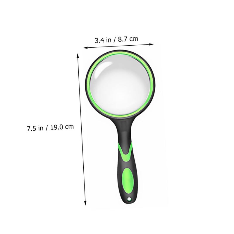 2Pcs 10X Magnifying Glass Set with Real Glass Lens 75mm Diameter for Reading and Visual Aid - Image 3