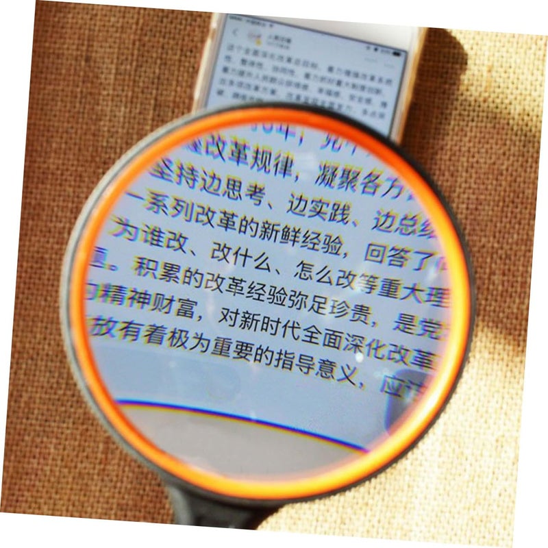 2Pcs 10X Magnifying Glass Set with Real Glass Lens 75mm Diameter for Reading and Visual Aid - Image 5
