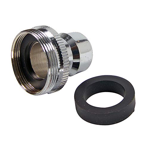 Danco Dishwasher Faucet Adapter | Dishwasher Snap Adapter Connection | 15/16-27Male or 55/64-27Female | Chrome (36108E) - Image 1