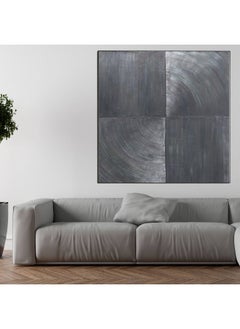 ebarza Black Noire Hand-Painted Art Painting With Frame 200X200 Soaap0104  - Image 1