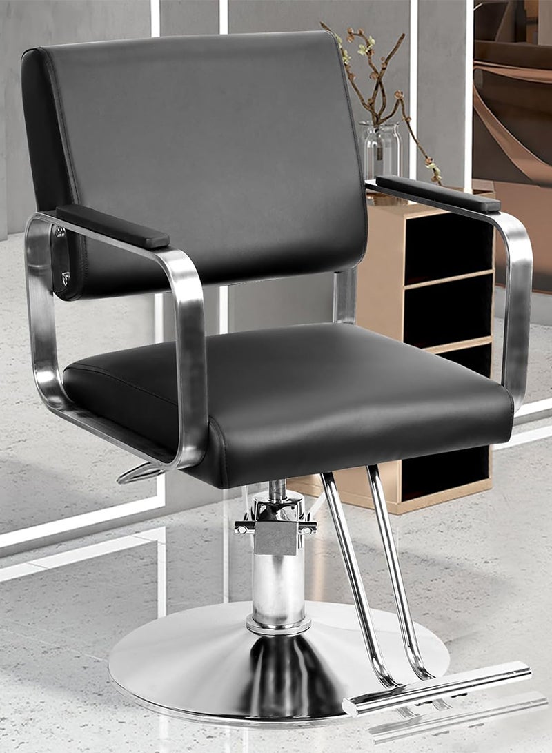 ETG ETG Hair Salon Chair, Styling Chair for Hair Stylist, Stylist Chairs for Salon with Height Adjustable, Beauty Shampoo Barber Chairs for Barbershop Women Man (1PC)  - Image 2