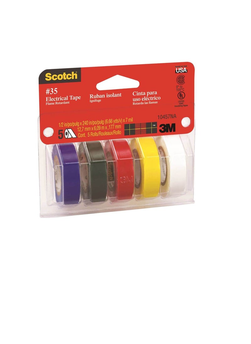 Scotch  Asst Colored Electrical Tape  - Image 2