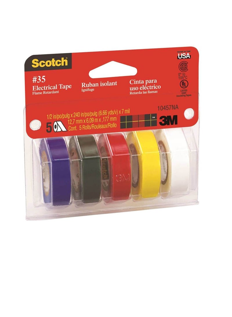Scotch  Asst Colored Electrical Tape  - Image 1