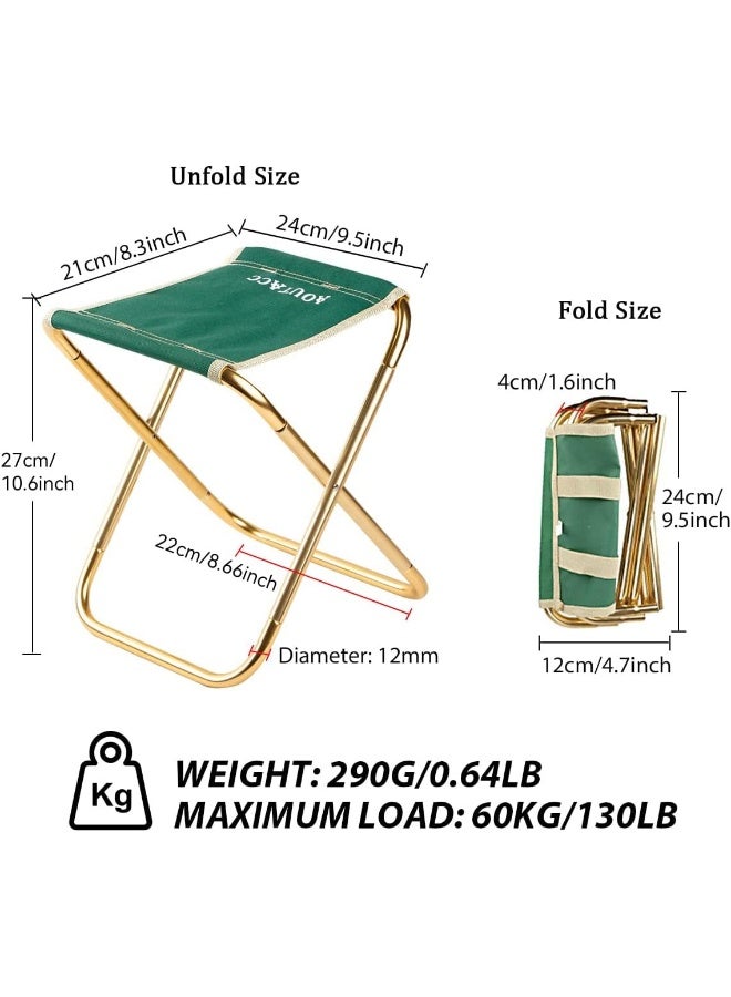 AOUTACC Camping Stool with Carry Bag, Aluminum Alloy Bracket Ultralight Portable Folding Stool for Outdoor Fishing Hiking Backpacking Travelling BBQ - Image 4