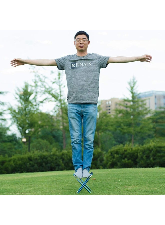 AOUTACC Camping Stool with Carry Bag, Aluminum Alloy Bracket Ultralight Portable Folding Stool for Outdoor Fishing Hiking Backpacking Travelling BBQ - Image 5