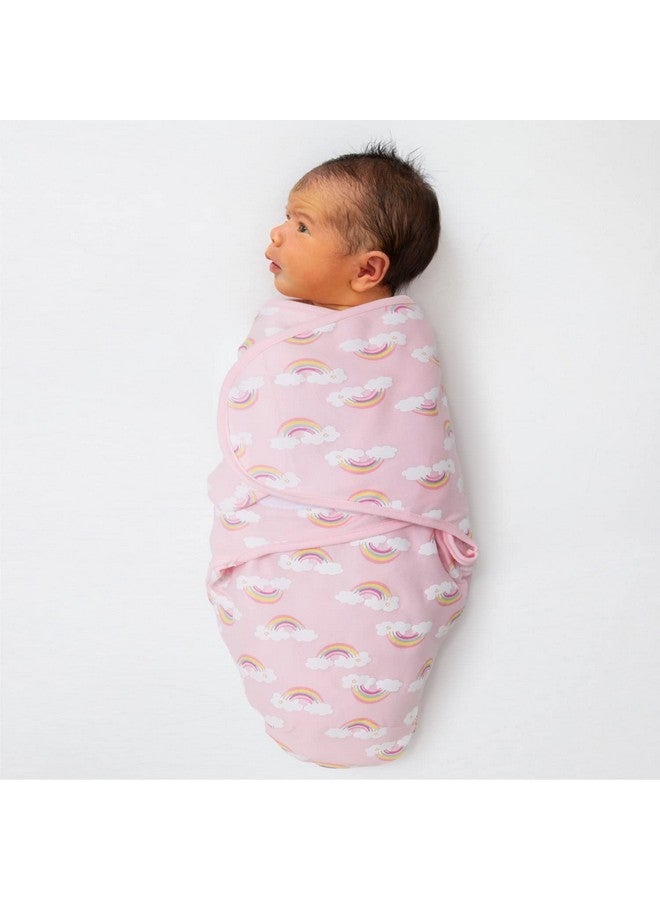 The Peanut Shell The Peanutshell Swaddle Set for Baby Girls - Rainbow and Unicorn - 3 Pack (S/M - 0-3 Months) - Image 3