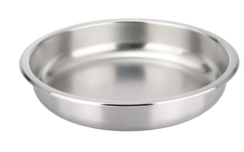 AS ONE Sunnex Stainless Steel Round Food Pan, 6.8 Litre Capacity, 36 cm Serving & Mixing Bowl, Silver - Image 2