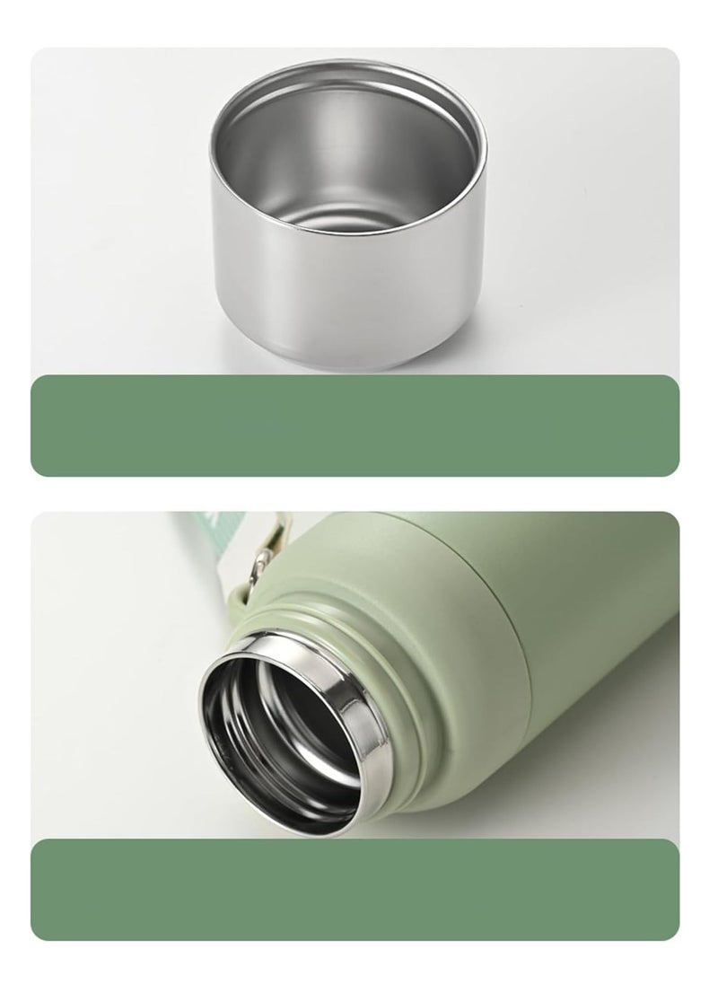 TYCOM Thermal isulated Water Bottle 600 ML Stainless Steel Double Wall Vacuum insulated Water Bottles for Hot Cold Water Gym Bottle Flask Bottle Green.  - Image 4