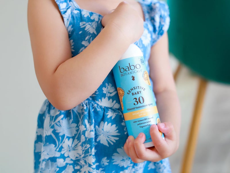 Babo Botanicals Baby Skin Mineral Sunscreen Spray Spf 30 With 100% Zinc Oxide Active Water-Resistant Unscented 6 Fl Oz - Image 4
