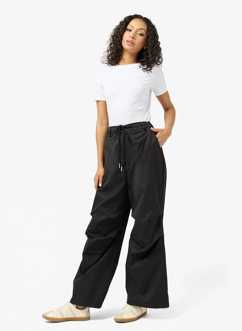 Ginger Wide Leg Pullon Parachute Pants