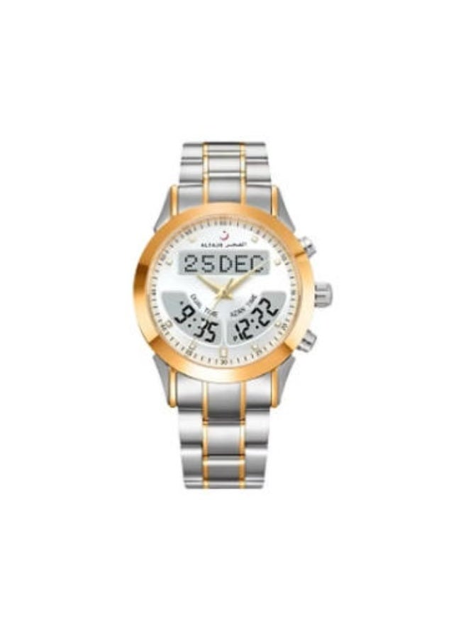 Luxury 360 Silver Gold Gold Stainless Steel Men's Watch WA-10GSW