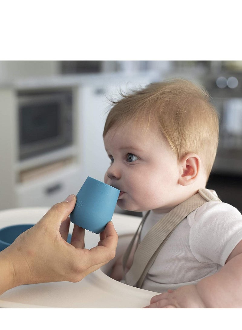 ezpz Kids Sippy Cup Tiny Cup (Sage) 100% Silicone Training For Infants Designed By A Pediatric Feeding Specialist 6 Months Above - Image 4