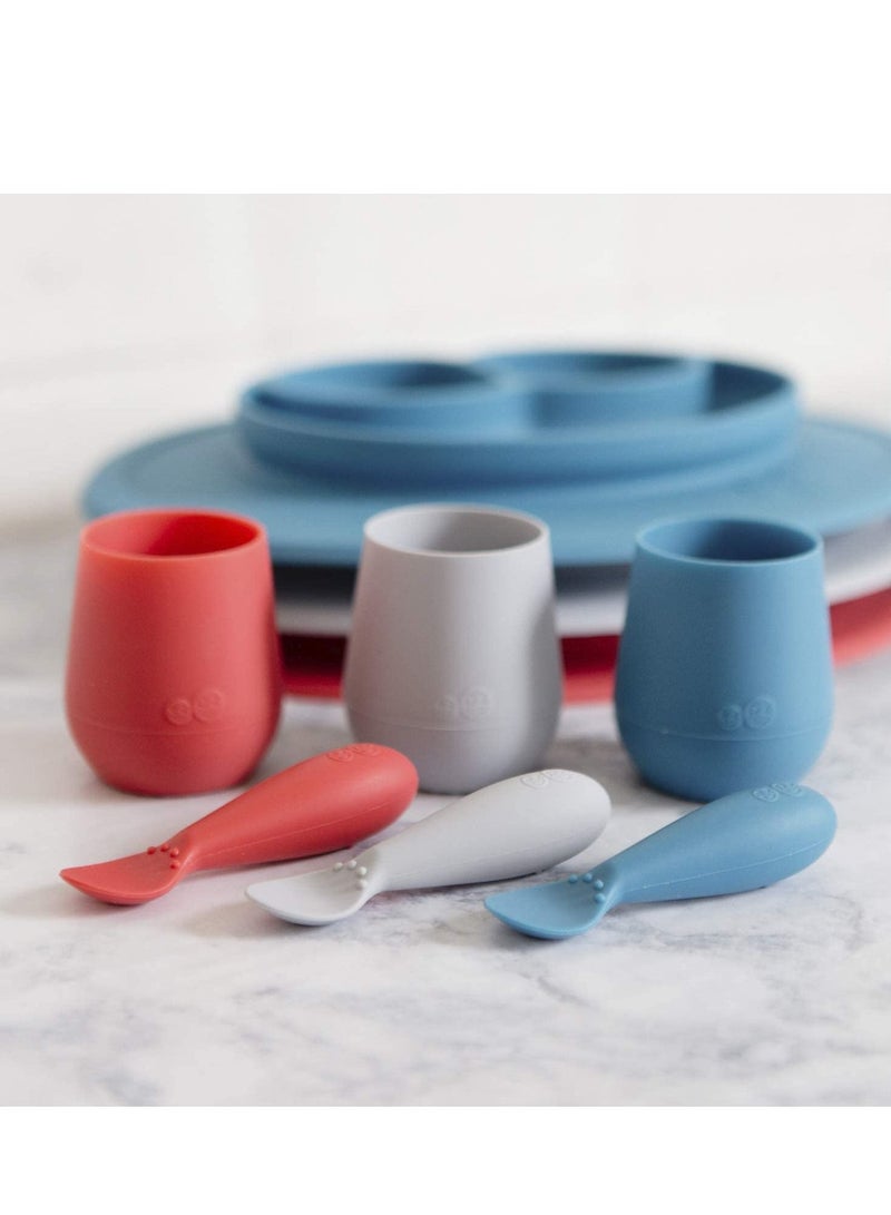 ezpz Kids Sippy Cup Tiny Cup (Sage) 100% Silicone Training For Infants Designed By A Pediatric Feeding Specialist 6 Months Above - Image 5