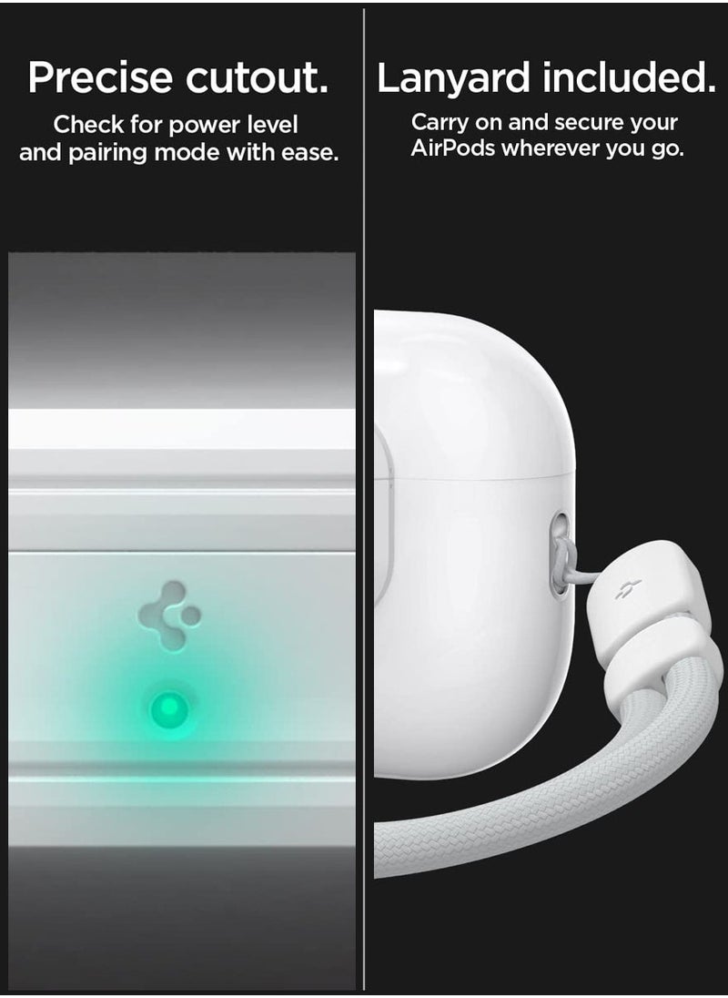 Spigen Lock Fit M for AirPods Pro 2 / Airpods Pro Secure Locking Device & Lanyard Strap with EZ Fit install Kit [Charging case NOT included] - White  - Image 4