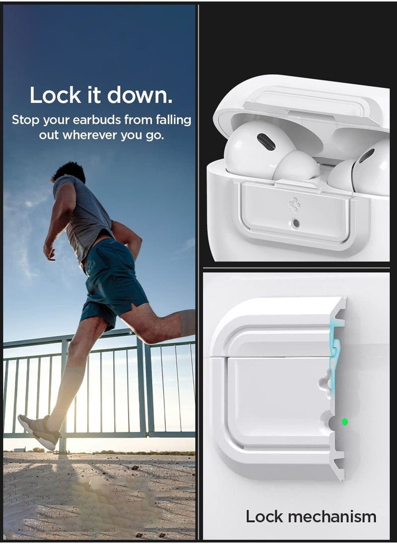 Spigen Lock Fit M for AirPods Pro 2 / Airpods Pro Secure Locking Device & Lanyard Strap with EZ Fit install Kit [Charging case NOT included] - White  - Image 5