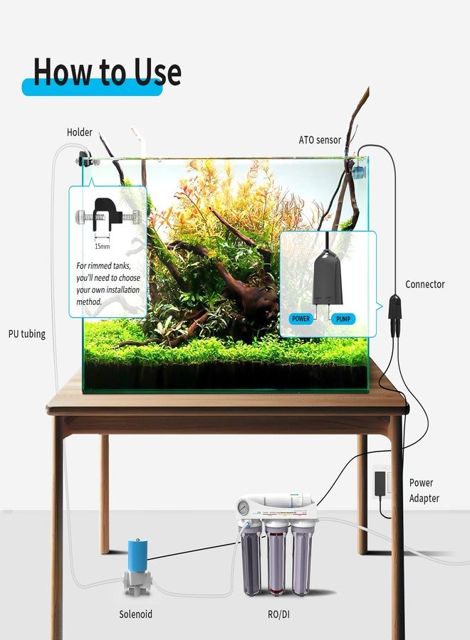 FZONE Auto Top Off with Solenoid for RO/DI System, Nano ATO for Saltwater Aquarium and Fresh Aquarium - Image 5