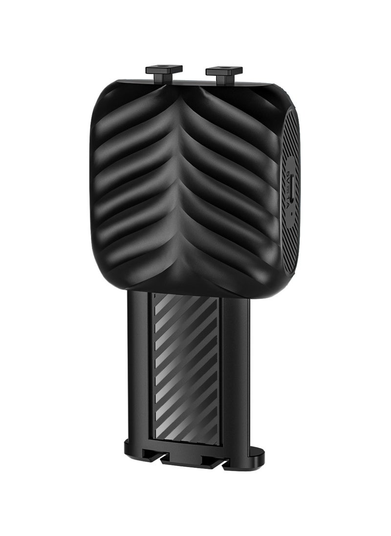 Clip-On Fill Light with Tripod Mount / Wide Compatibility / 3 Color Temperature / White Yellow and RGB Lights / Wide Compatibility/ Selfie Phone Light - Black